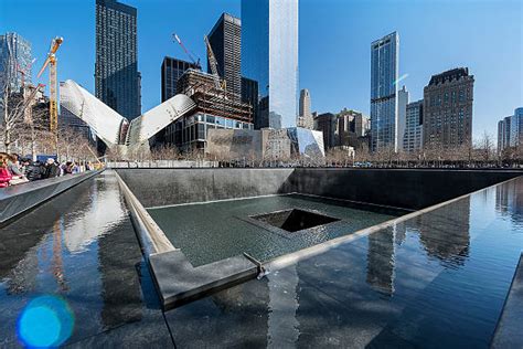 People National September 11 Memorial Reflecting Pool Ground Zero Nyc