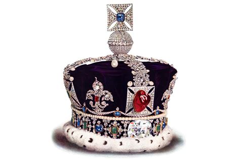 The Sparkling Crown That Sat On The Queens Coffin Imperial State Crown