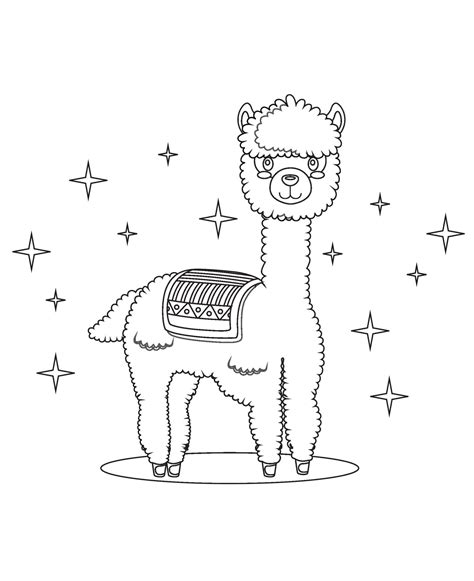Sensational Cute Llama Coloring Pages Free Download Creative Pencil
