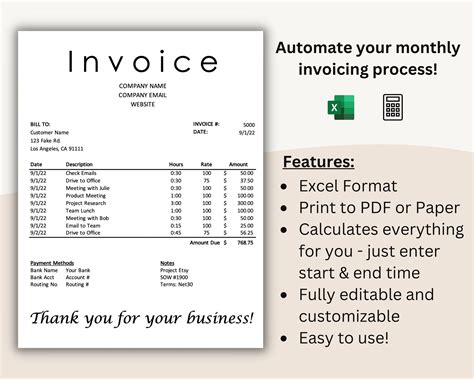 Microsoft Excel Invoice Templates