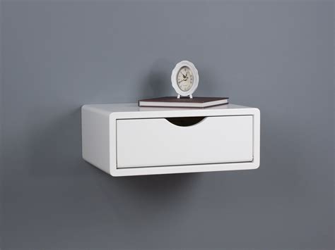 A Simplistically Beautiful White Floating Nightstand And One That Will