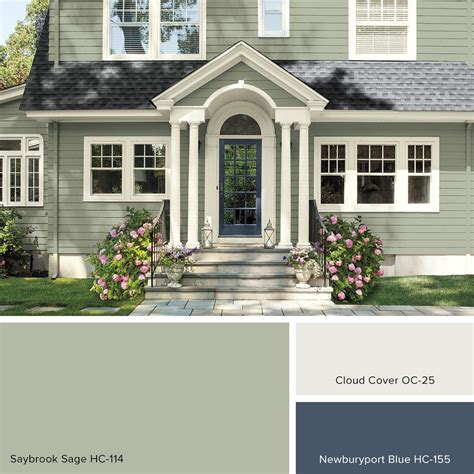 Green Exterior Paints House Exterior Color Schemes Exterior Paint