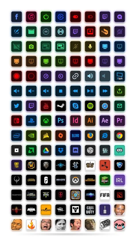 Turn keys into folders to amass as many actions as you want. Free Elgato Stream Deck Key Icons - Twitch Temple