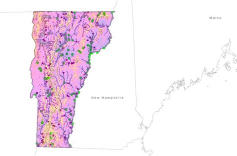 Interactive Map Of Vermonts Geology And Natural Resources American