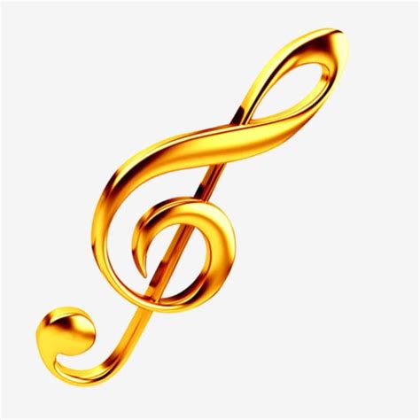 Símbolo Musical Símbolo Dorado Gráfico Musical Ilustración De Dibujos