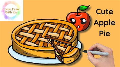 How To Draw A Cute Apple Pie How To Draw A Cute Apple Pie Step By