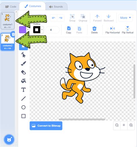 How To Switch Between Sprites Costumes In Scratch Fllcasts