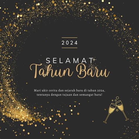 20 Kartu Ucapan Tahun Baru 2024 Keren Dan Unik Serta Link Downloadnya