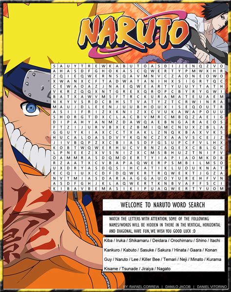 Naruto Word Search By Ruledragon On Deviantart