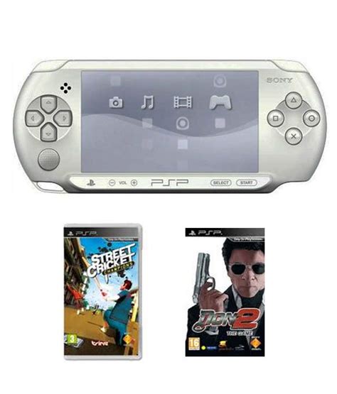 Buy Sony Psp Playstation Portable White With Street Cricket Champions