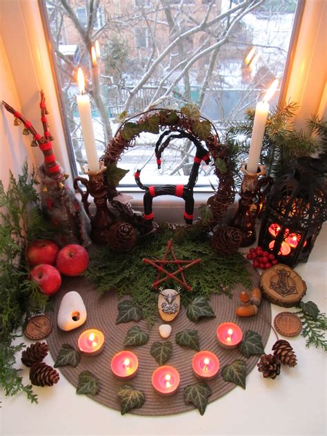 Yule Altar 2021 Winter Solstice 2021 Julbock Yule Goat Yule Celebration Pagan Yule