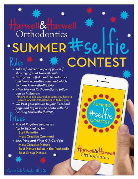 Summer Selfie Contest Orthodontics Dental Marketing Contest