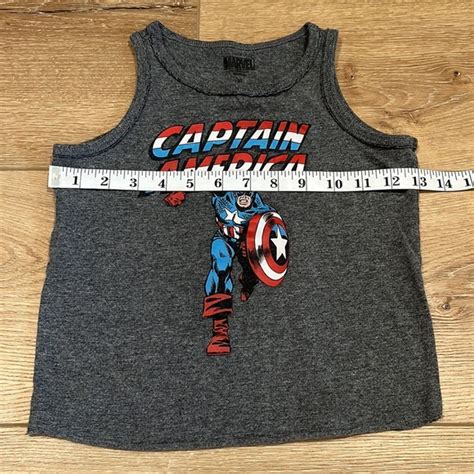 Marvel Shirts And Tops Marvel Captain America Superhero Boys Muscle