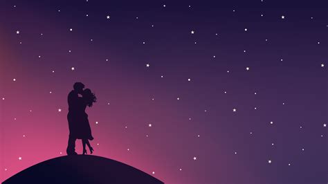 1920x1080 1920x1080 kiss stars couple lovers silhouette tree coolwallpapers me