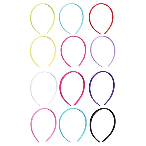 Bulk Basic Solutions Fabric Covered Plastic Headbands 6 Ct Packs
