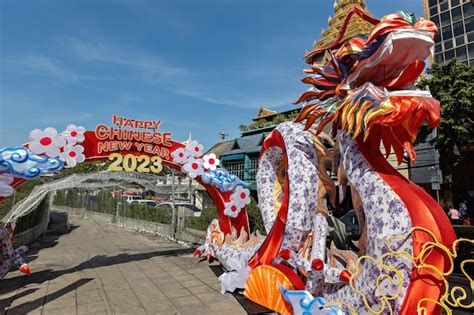 Premium Photo Dragon Decoration For The Chinese New Year In Bangkok