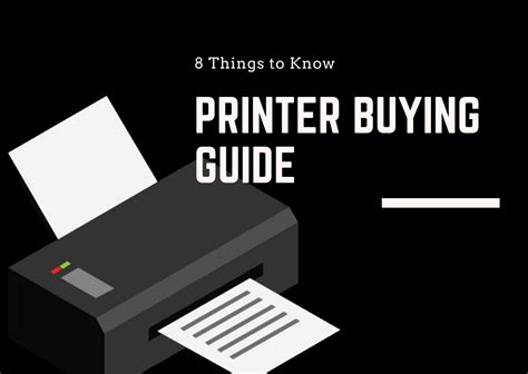 Printer Buying Guide 8 Things To Know