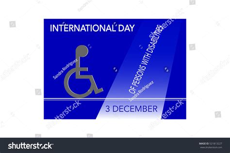 International Day Persons Disabilities December 3 스톡 일러스트 521813227 Shutterstock