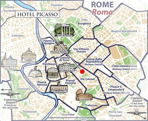 Via Venezia Rome Mapa Turistico De Roma Mapa De Roma Roma Italia
