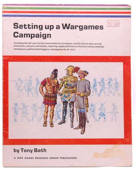 Setting Up A Wargames Campaign By Tony Bath Good Paperback 1977
