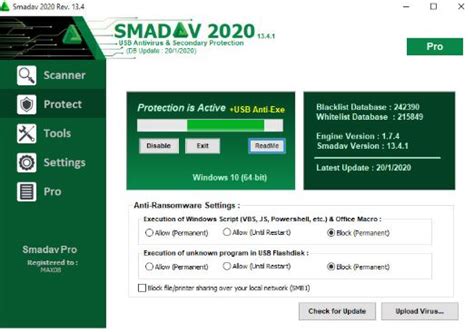 Smadav Antivirus Pro 2020 V13 4 1 Free Download World Free Ware