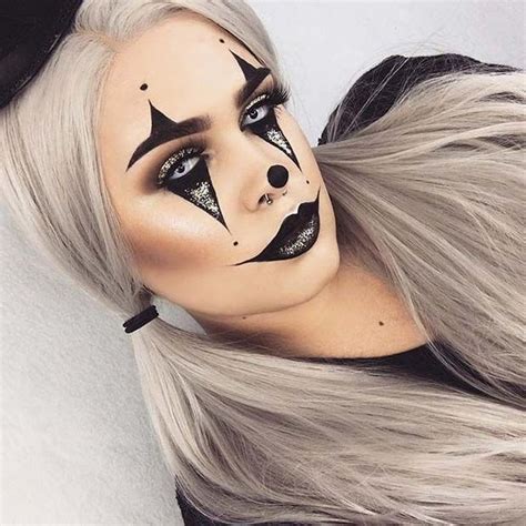 Trendy Scary Clown Halloween Costumes Makeup Girl Halloween