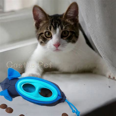 Cat Food Toys Pet Interactive Leakage Dispenser Feeder Mice Playing Toy