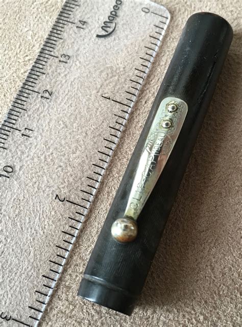 Waterman Gft Grey Strip Cap W5287 Fountain Pen Part Rare Pens Craft