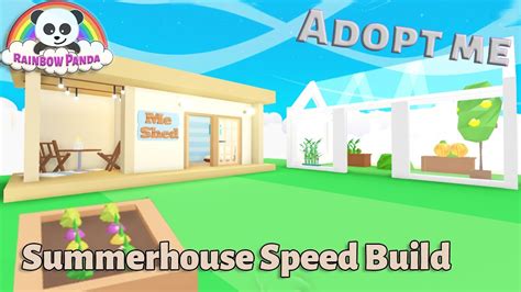 Adopt Me Builds 🌻 Summerhouse And Greenhouse Speed Build Youtube