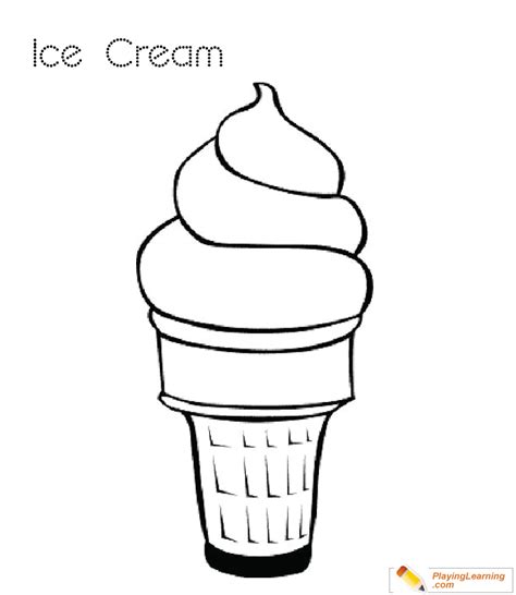 Kids especially love ice cream. Ice Cream Cone Coloring Page 03 | Free Ice Cream Cone ...