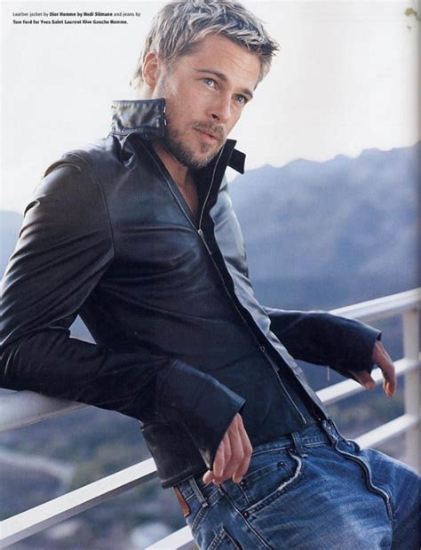 Love This Jacket Sexy Men Gorgeous Men Brad Pitt