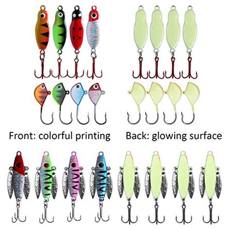 Goture Ice Fishing Jigs Tungsten Kit With Carbon Steel Hooks In Tackle