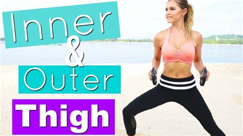 inner and outer thigh workout rebecca louise youtube