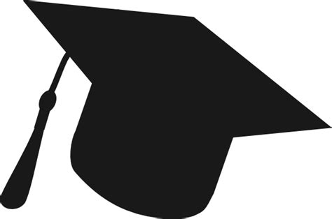 Graduation Hat Silhouette Clip Art At Vector Clip Art