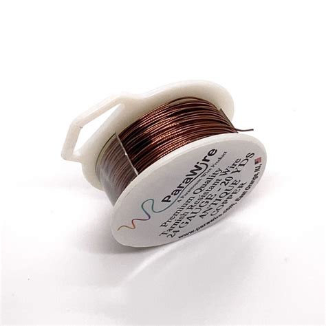 Parawire Ga Round Antique Copper Wire With Anti Tarnish Coating