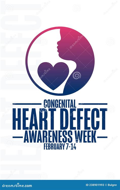 Congenital Heart Defect Awareness Week February 7 14 Holiday Concept
