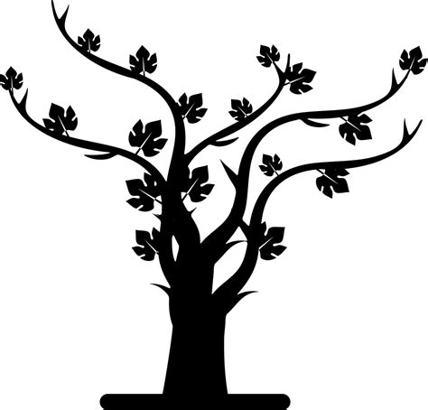 Autumn Tree Silhouette Svg Png Icon Free Download 39923