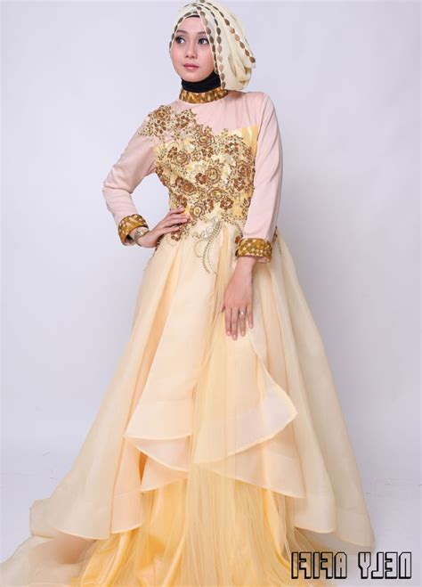 ide gaun pengantin muslimah yang syar i s5d8 17 model baju pengantin muslim 2018 desain elegan