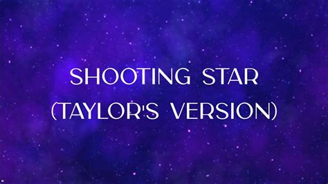 Leo Alexander Shooting Star Taylors Version Official Lyric Video