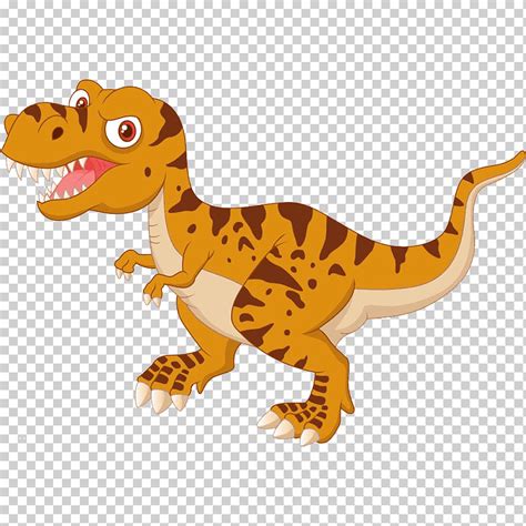 Ilustración De Personaje De T Rex Marrón Ilustración De Dinosaurio De