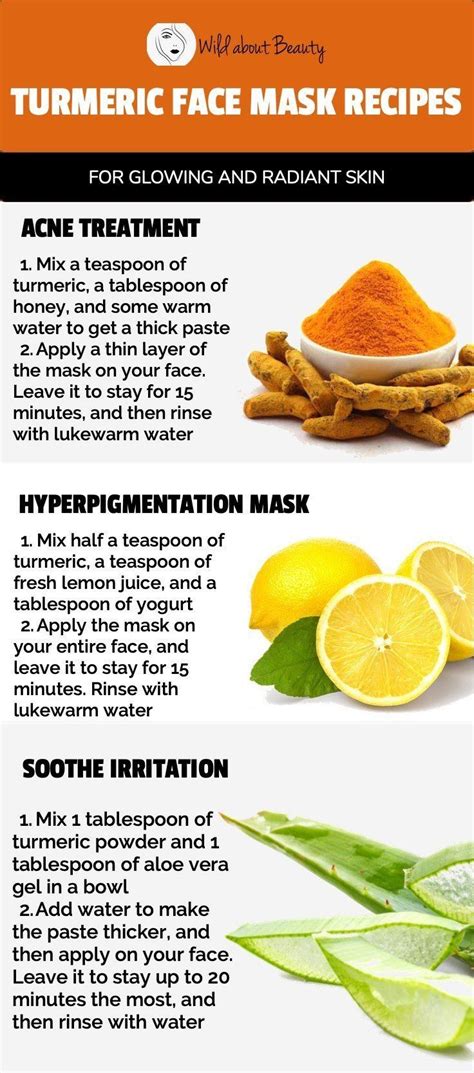 This effect probably explains how. Try These Turmeric Face Mask Recipes For Glowing and ...