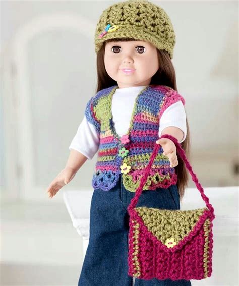 Make baby doll clothes for american girl, bitty baby, welliewishers, and more with these free sewing patterns. 18 inch doll pattern | Crochet doll clothes, Crochet doll ...