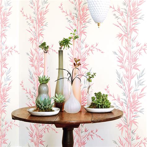 Bamboo Pink Wallpaper Archive Anthology Cole And Son
