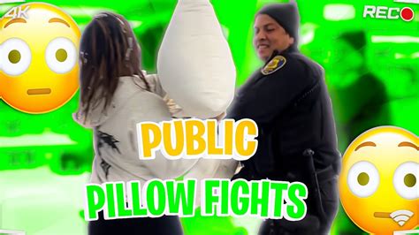 Pillow Fighting In Public 😳 It Got Crazy Youtube