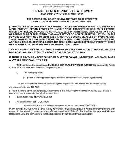 General Power Of Attorney Form Download Free Documents For Pdf Word