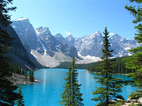 Moraine Lake In Banff National Park Alberta Canada
