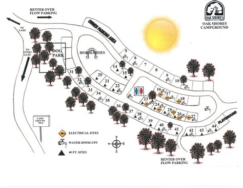 Oak Shores Community Association Lake Nacimiento Campground Map