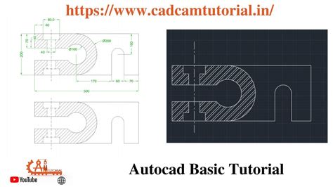 Autocad Complete Tutorial For Beginners Exercises 41 Youtube