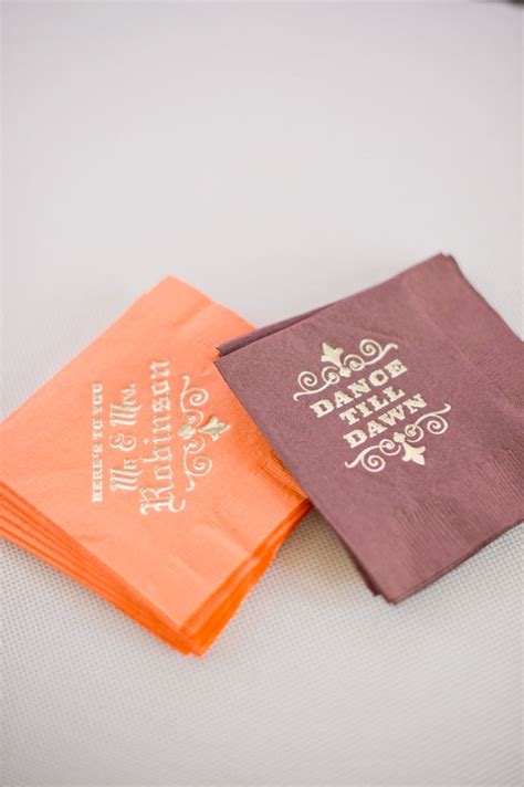Personalized Napkins Country And Western Bridal Shower Ideas