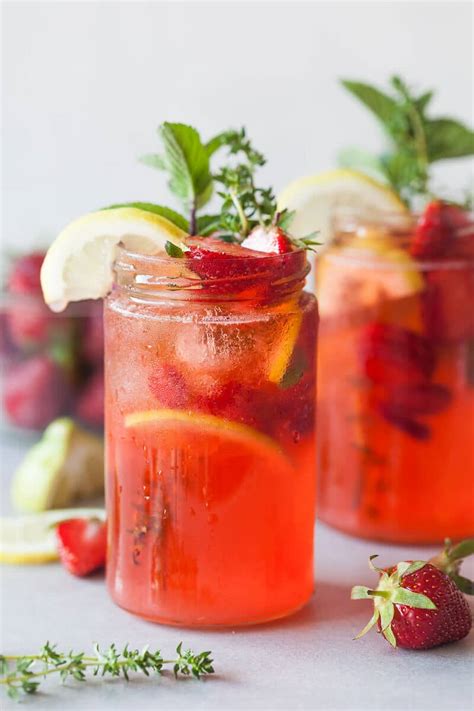 Strawberry Basil Lemonade Vibrant Plate